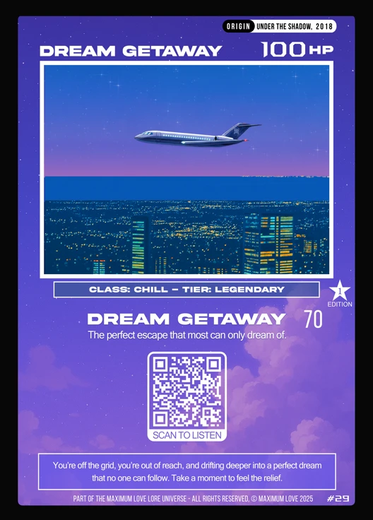 Dream Getaway trading card
